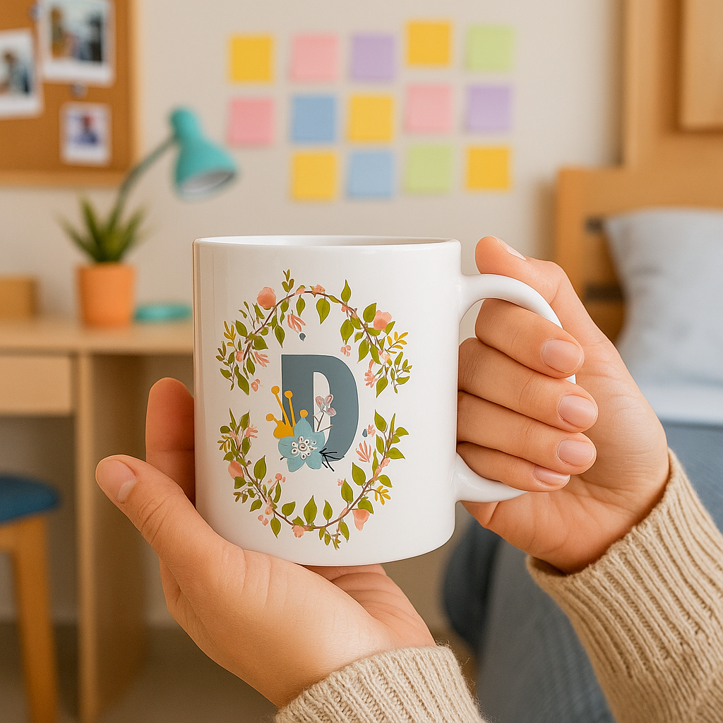 Monogram Mug - Personalised A-Z (11oz Ceramic)