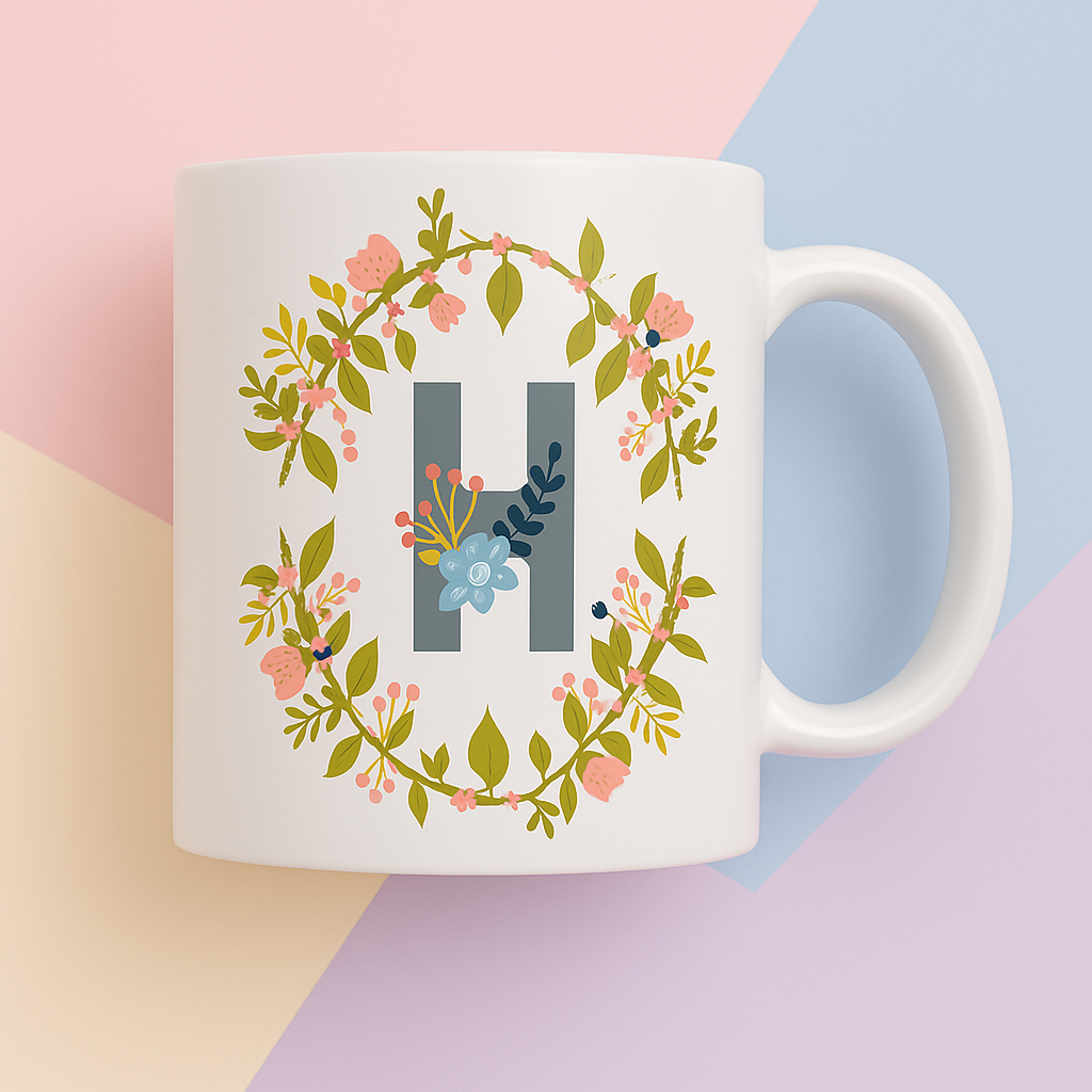 Monogram Mug - Personalised A-Z (11oz Ceramic)