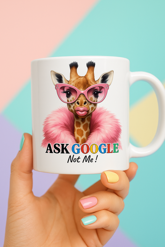 Sarcastic Giraffe Mug – 11oz White Ceramic