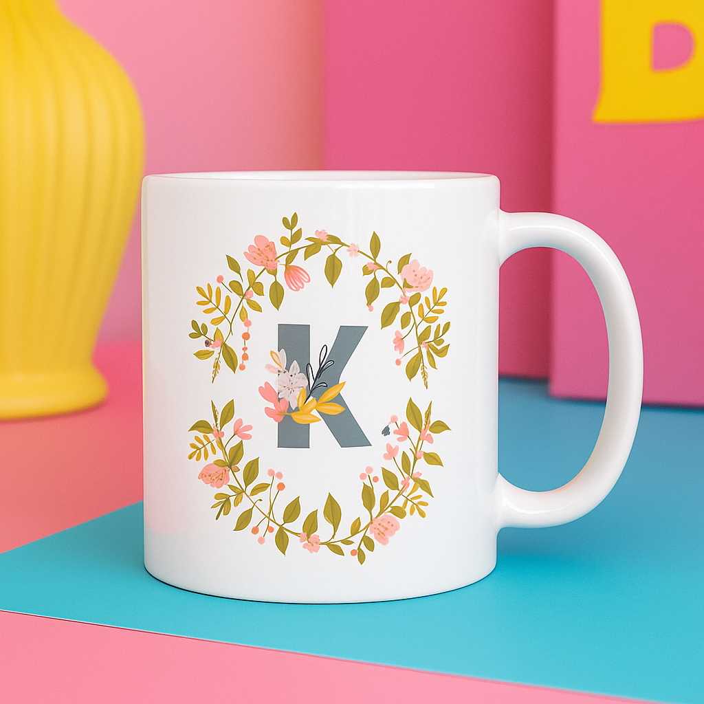 Monogram Mug - Personalised A-Z (11oz Ceramic)