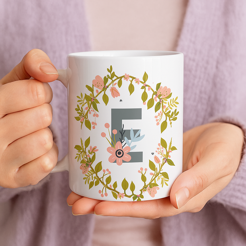 Monogram Mug - Personalised A-Z (11oz Ceramic)