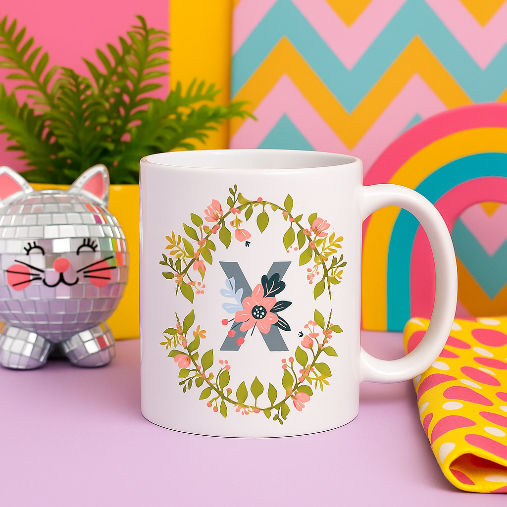 Monogram Mug - Personalised A-Z (11oz Ceramic)