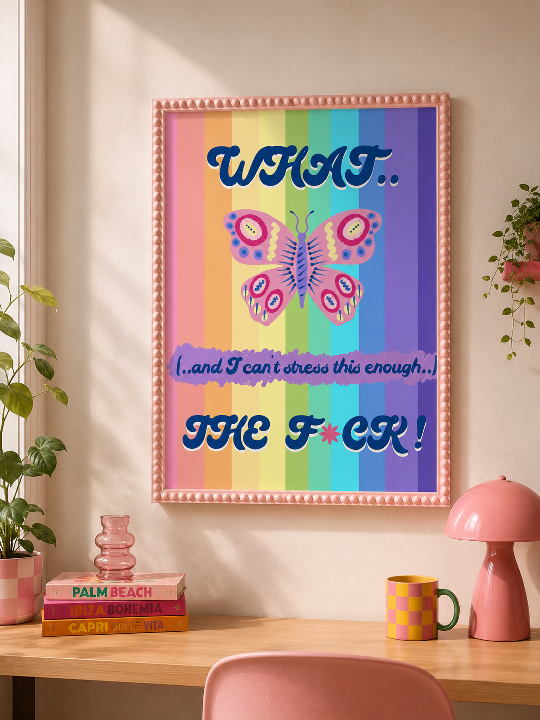 What The F*ck Butterfly Print