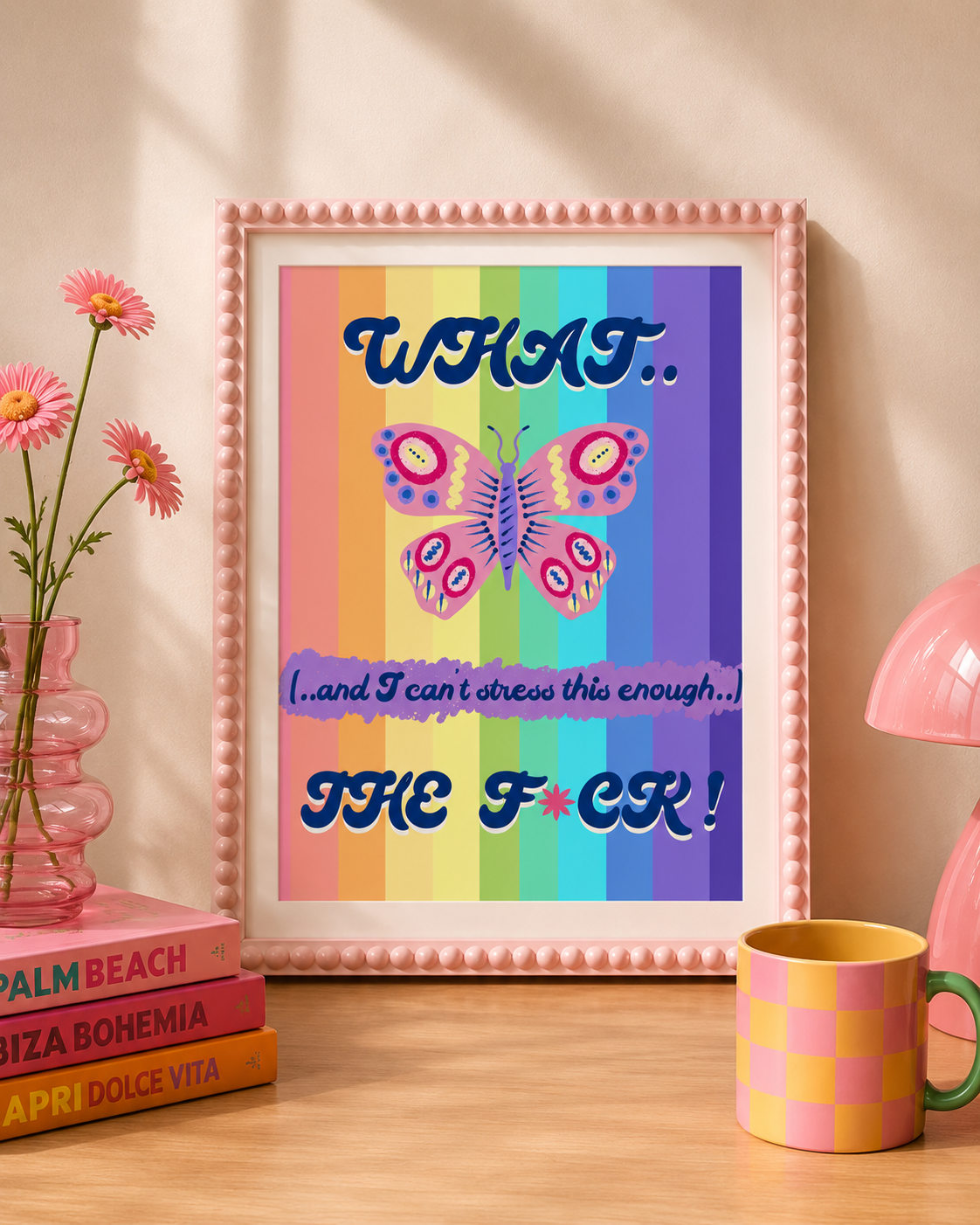 What The F*ck Butterfly Print